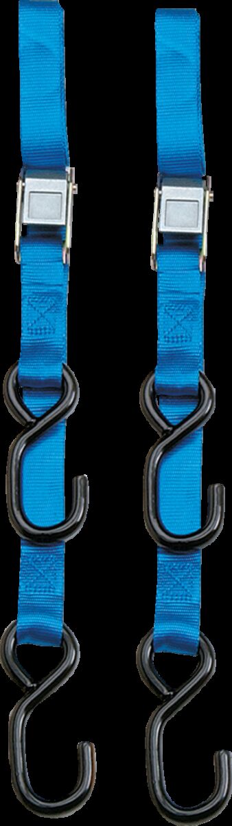 Heavy-Duty 6' Cam Buckle Tie-Downs Blue
