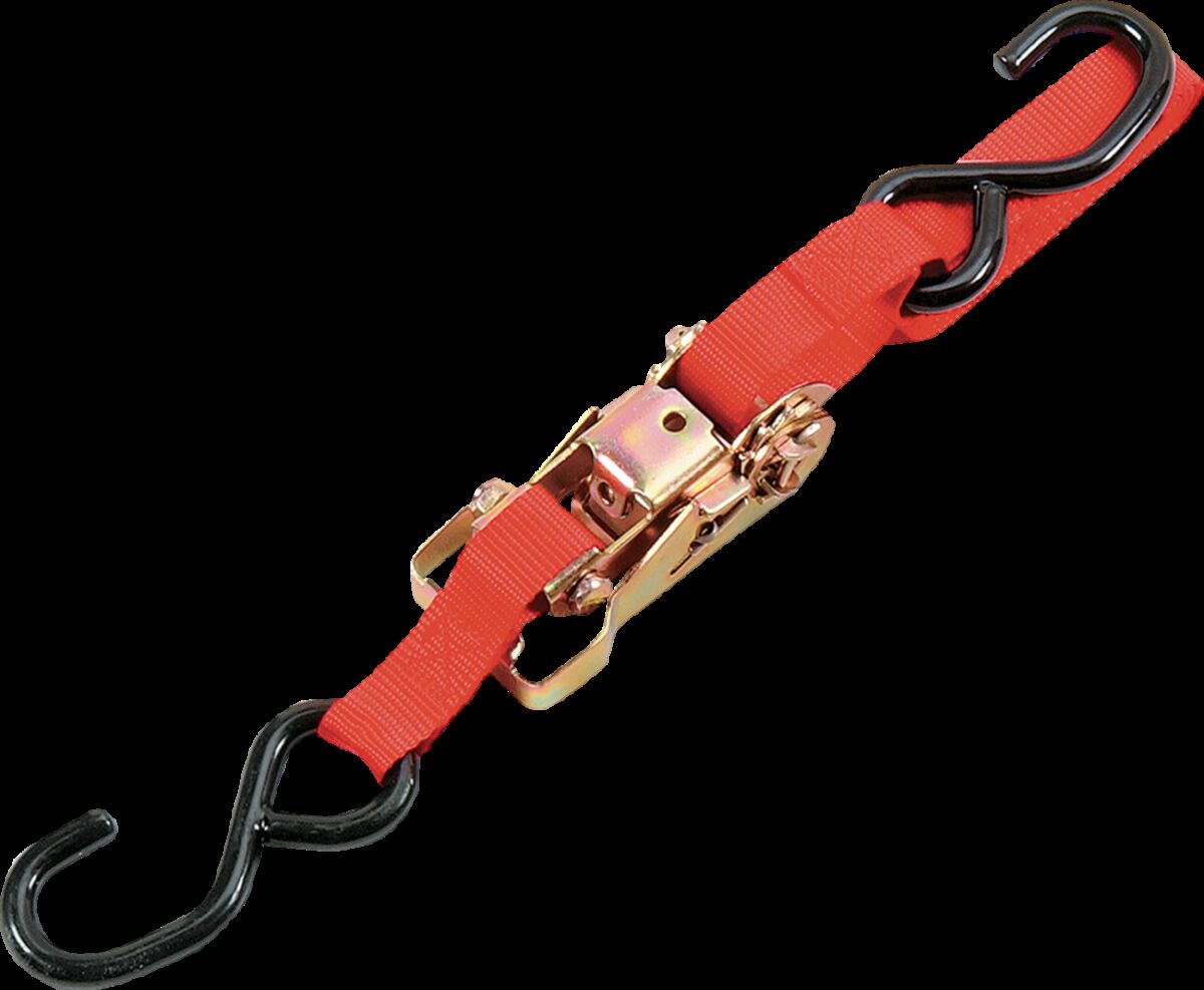 1-1/2" Heavy-Duty Ratcheting Tie-Downs — Red