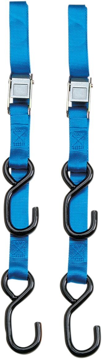 Heavy-Duty 7’ Cam Buckle Tie-Downs — Blue