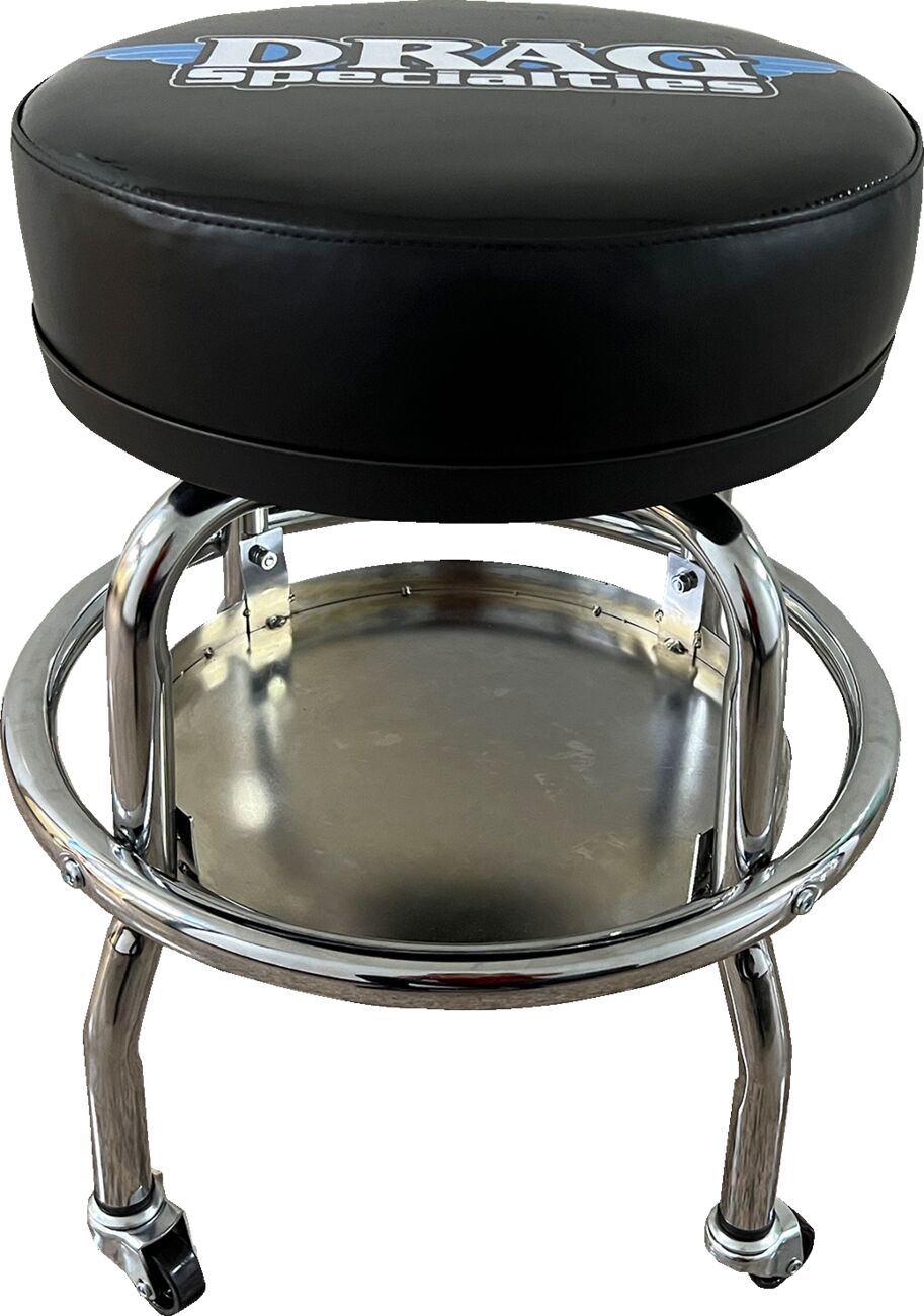 Mechanic Bar Stool — Black| Chrome