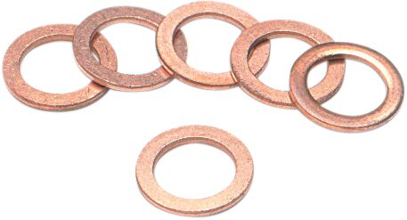 Crush Washer — Front| Lower| Rear| Upper, Copper