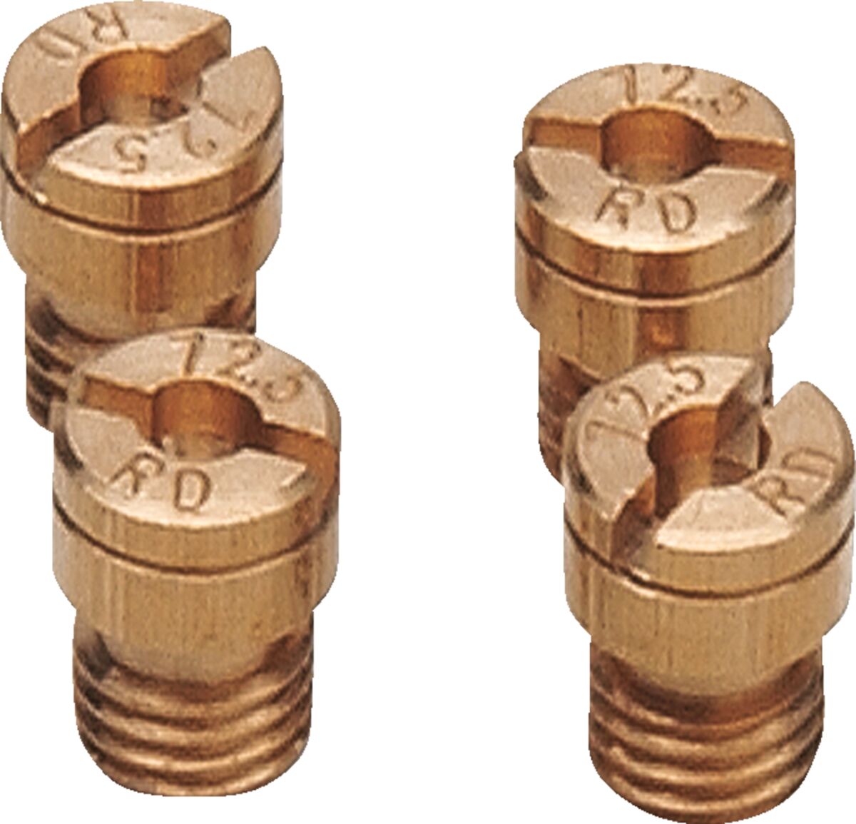 A-Bax Precision Keihin-Style Slot Head (KJ Prefix) Main Jets — Gold