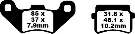 R Series Heavy Duty Sintered Brake Pads — FA416R
