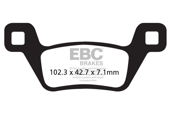 R Series Heavy Duty Sintered Brake Pads KYMCO — Selected Models; See Fitment