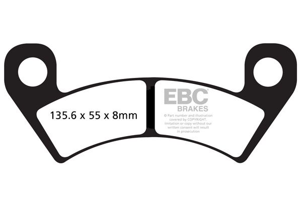 R Series Heavy Duty Sintered Brake Pads ARCTIC CAT (TEXTRON); JOHN DEERE — Selected Models; See Fitment