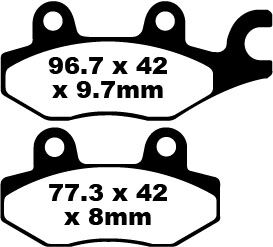 TT Sport Carbon Fusion Brake Pads — FA165/2TT