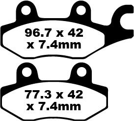 TT Sport Carbon Fusion Brake Pads — FA165TT