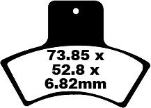 TT Sport Carbon Fusion Brake Pads — FA270TT