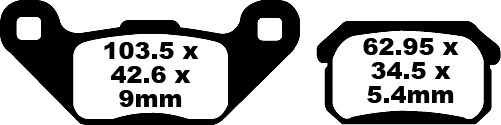 TT Sport Carbon Fusion Brake Pads — FA431TT