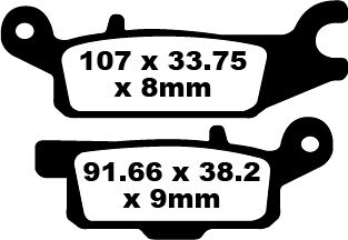 TT Sport Carbon Fusion Brake Pads — FA445TT