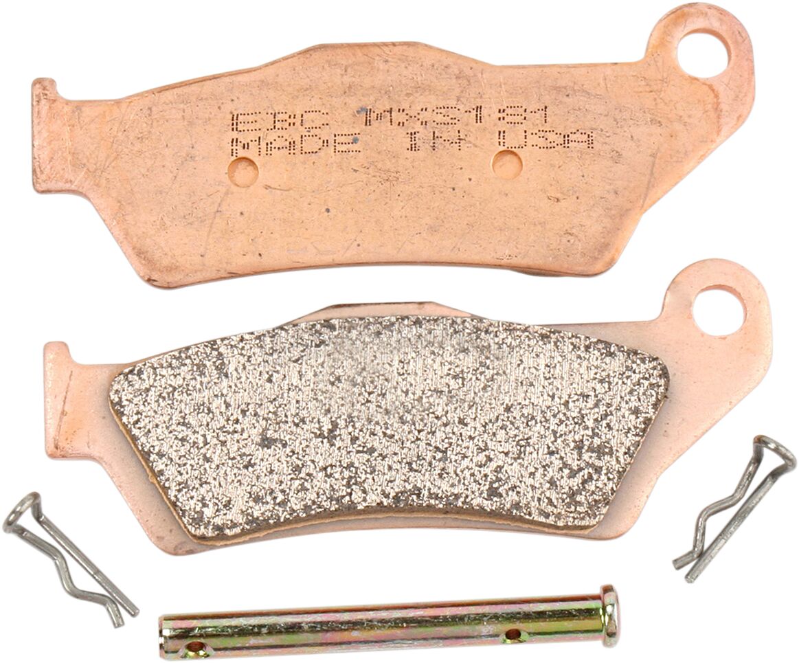 Racing Sintered "MXS" Brake Pads APRILIA; BENELLI; BMW; CAGIVA; GAS GAS; HUSABERG; HUSQVARNA; KTM; SHERCO; SWM; TM RACING; Yamaha — Selected Models; See Fitment