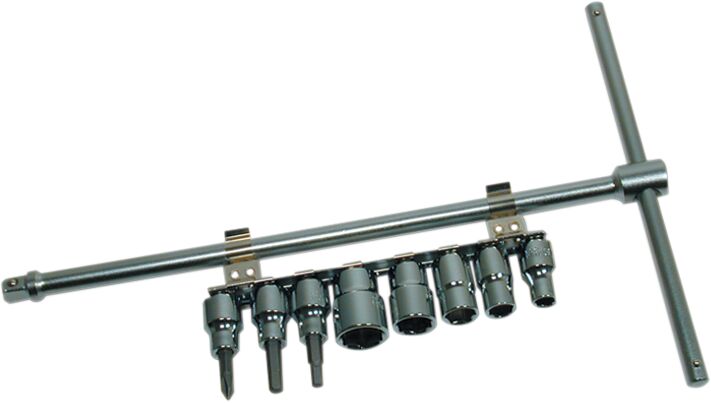 Sliding T-Driver with 8-Piece Socket Set — TSDS38