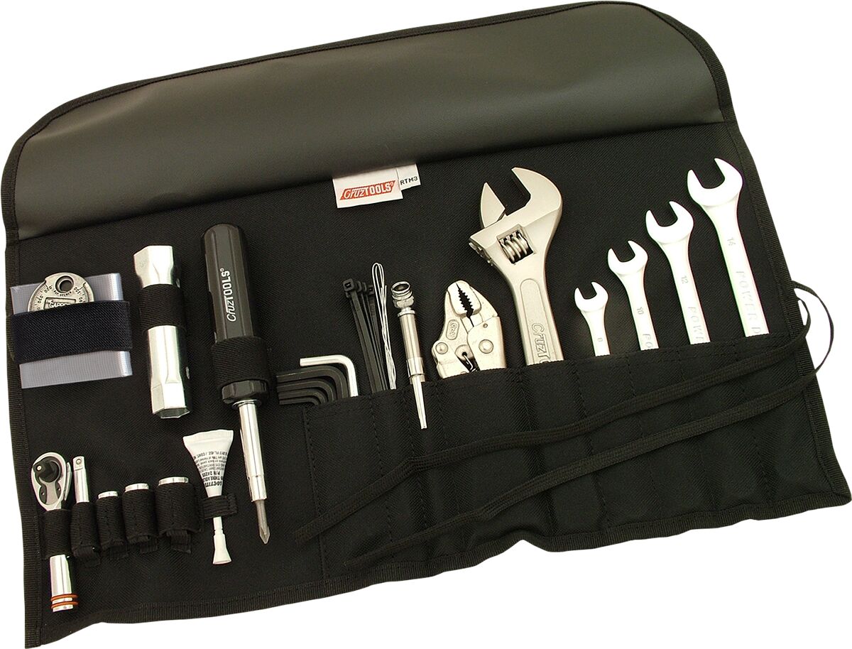 RoadTech™ M3 Tool Kit for Japanese Metric Motorcycle - ATV/UTV — Black
