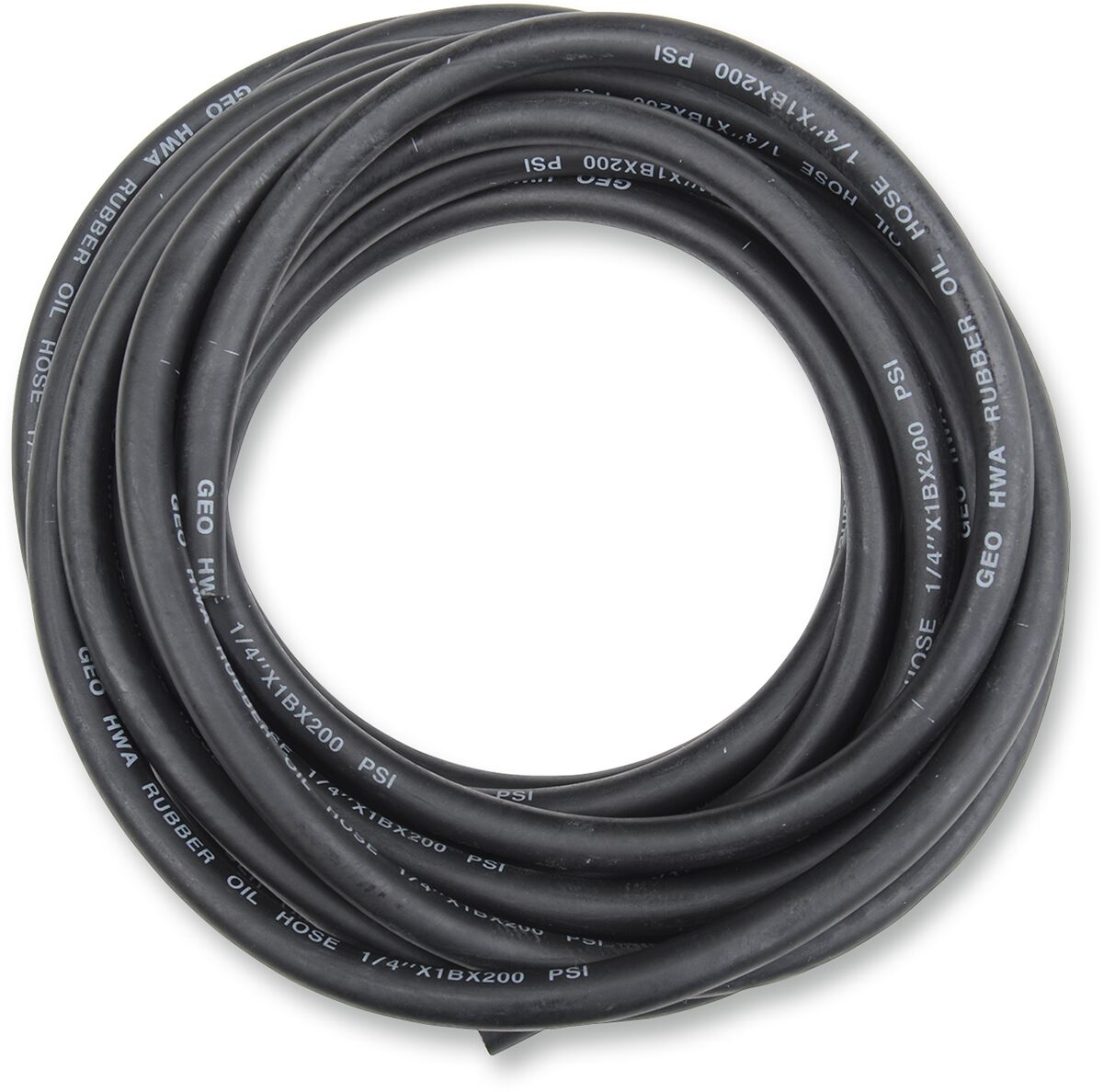 Universal Black Rubber Fuel/Oil Line — 14-03711