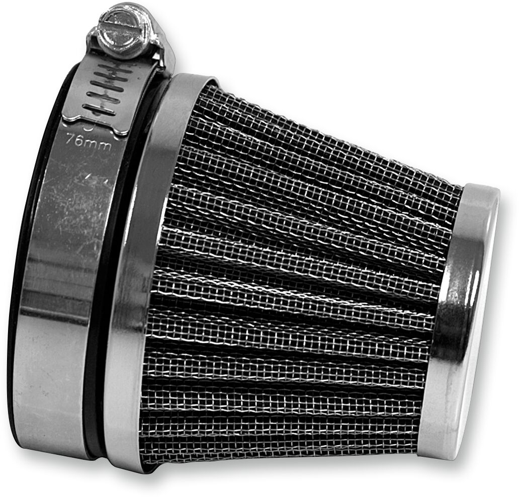Clamp-On Pod Air Filter — Black| Chrome
