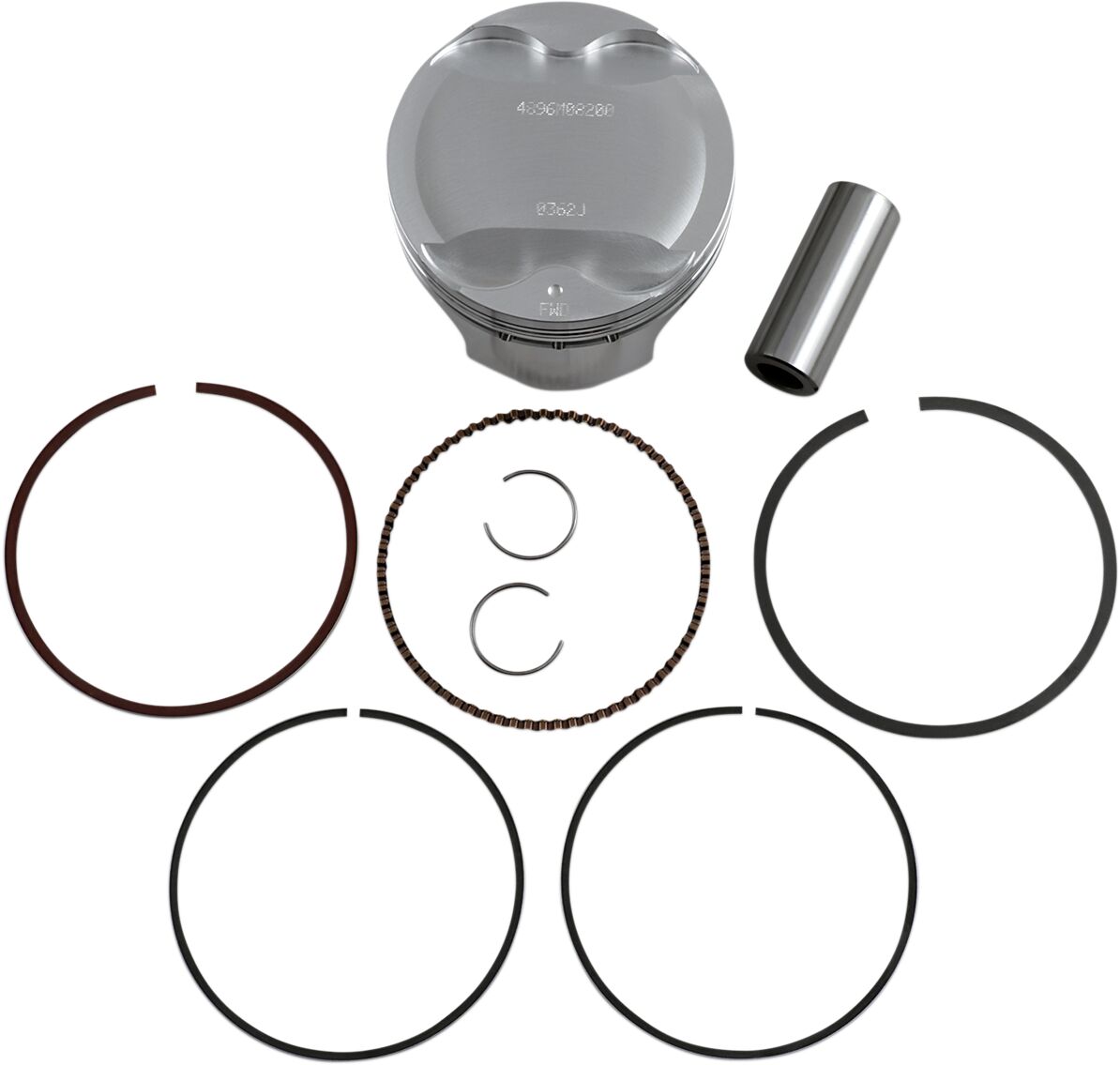Piston Kit Forged Series for 4-Stroke Kawasaki KFX 700 2X4 Sport 2004-2010 / Kawasaki KVF 700 4X4 2004-2005 / Kawasaki KVF 700 4X4 Prairie 2006 (AMERICA) / Kawasaki KVF 700 4X4 Prairie Hardwoods Green HD 2004-2005 (AMERICA) / Kawasaki KVF 700 4X4 Prairie Team Green 2005-2006 (AMERICA) / SUZUKI LT-V 700 F 4X4 Twin Peaks 2004-2006