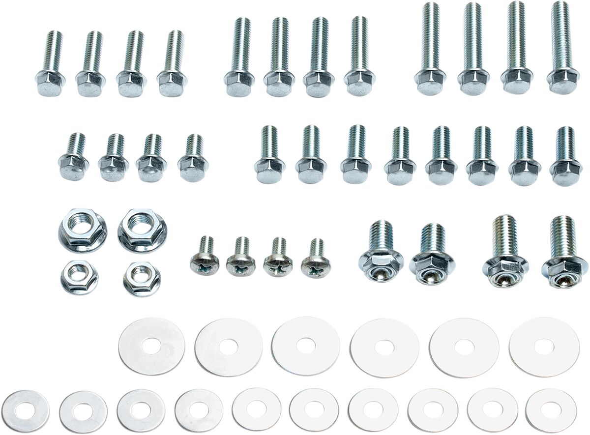 52 Piece Metric Hardware Kit — Silver| Zinc