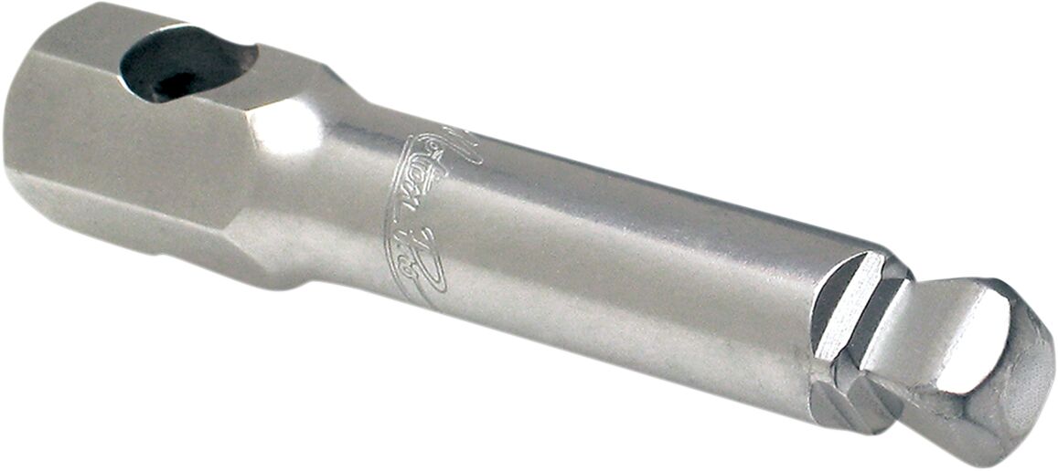Stepped Swivel Socket Extension — Chrome