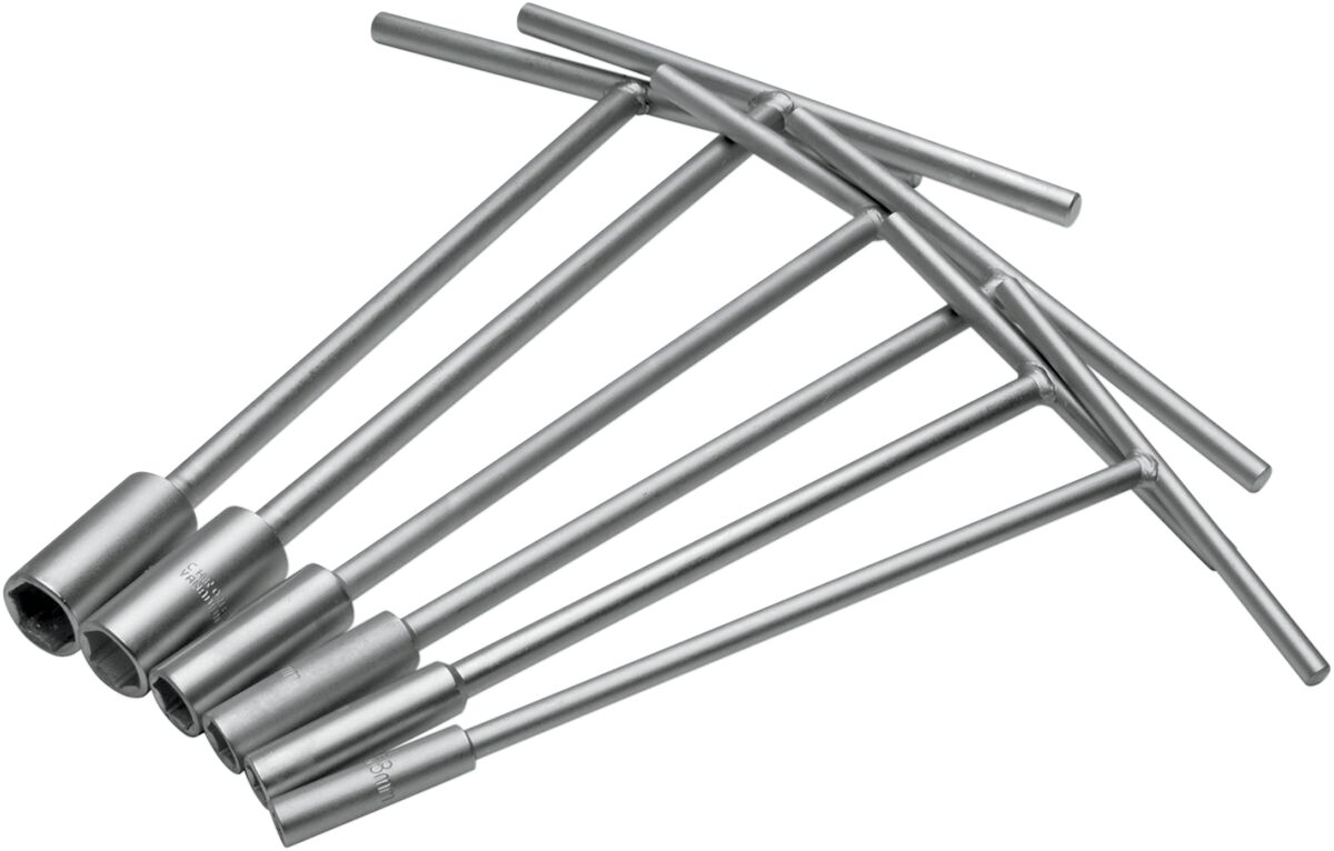Metric Socket T-Handle Set — Nickel| Pewter| Silver