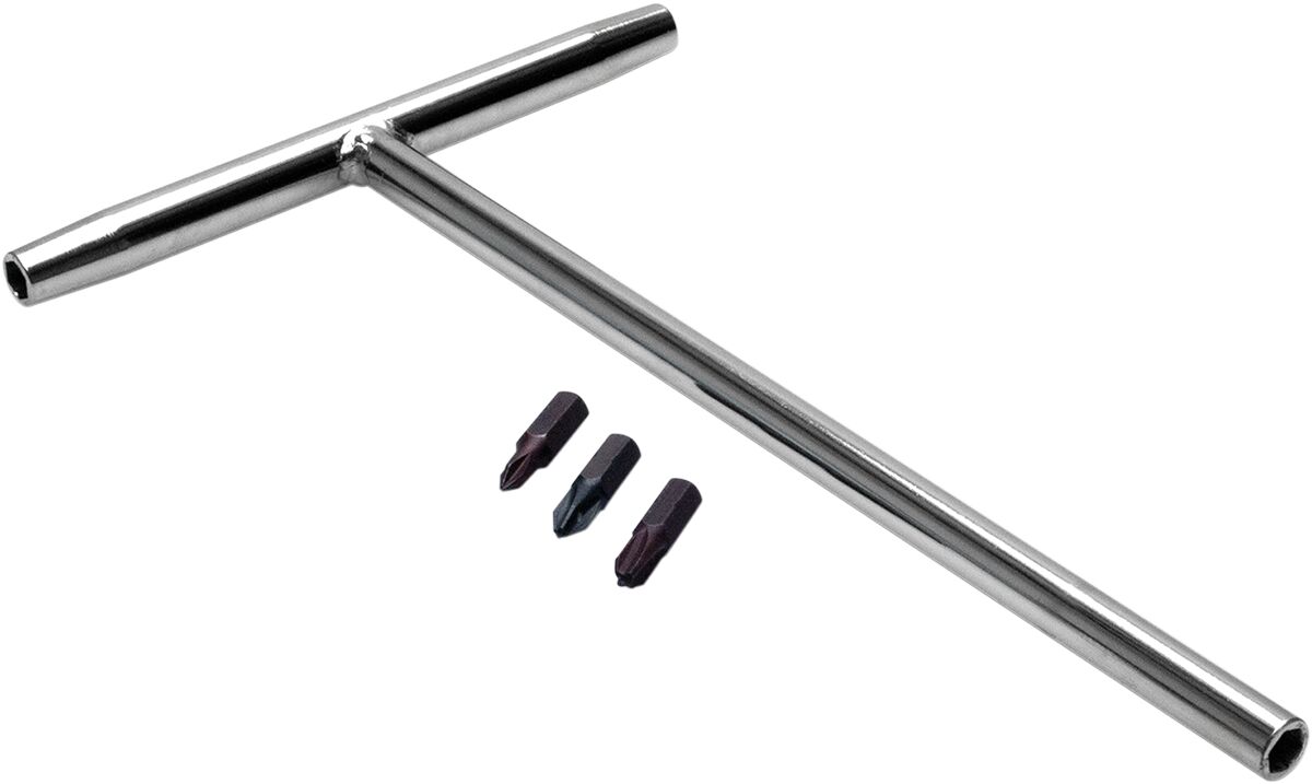 T-Handle Bit Driver with JIS Cross-Head Bits — Chrome