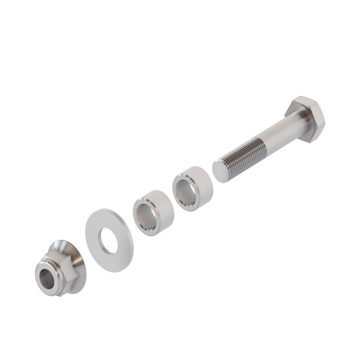 Stabilizing rod bolt kit — Silver
