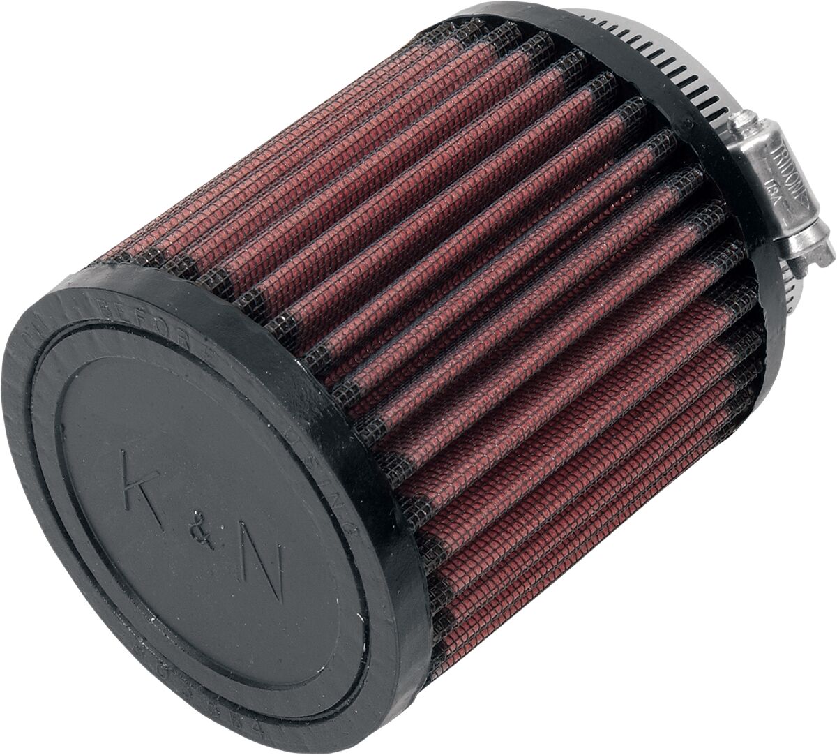 Universal Clamp-On Air Filter — Black| Red