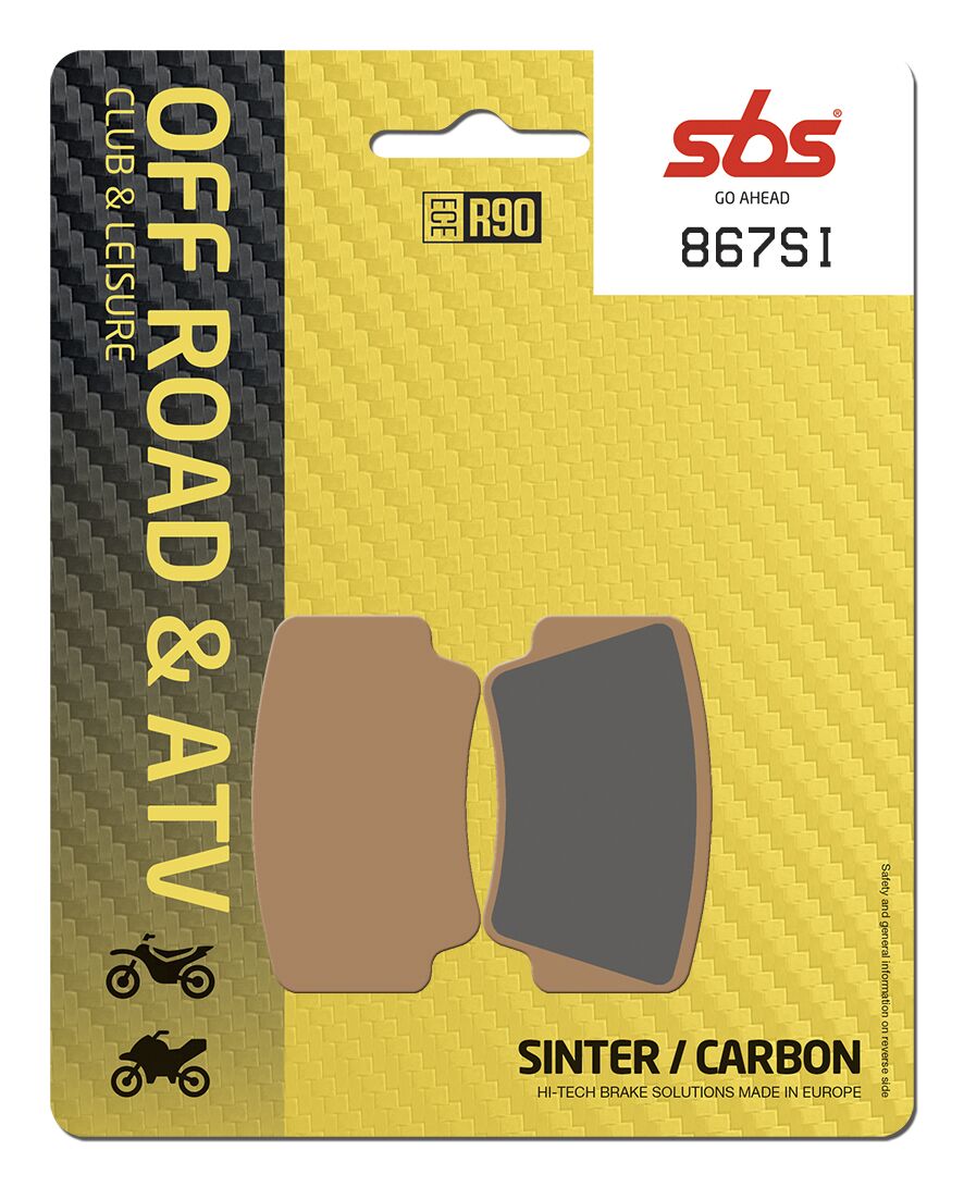 SI Offroad Sintered Brake Pads Rear KTM SX 450 ATV 2008-2010 / Rear KTM SX 505 ATV 2009-2012 / Rear KTM XC 450 ATV 2008-2010