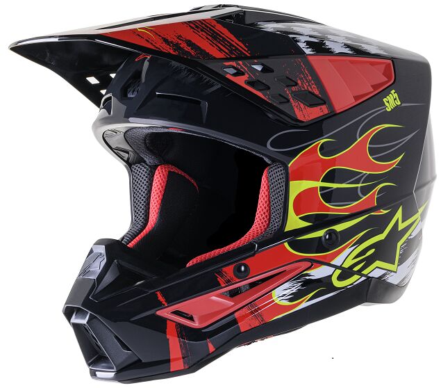 Supertech M5 Rash Helmet — XL, Black| Gloss| Red