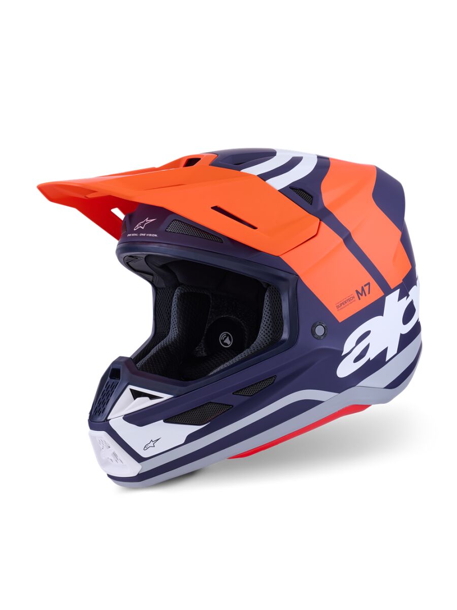 S-M7 Core Helmet — XS, Blue| Orange| White