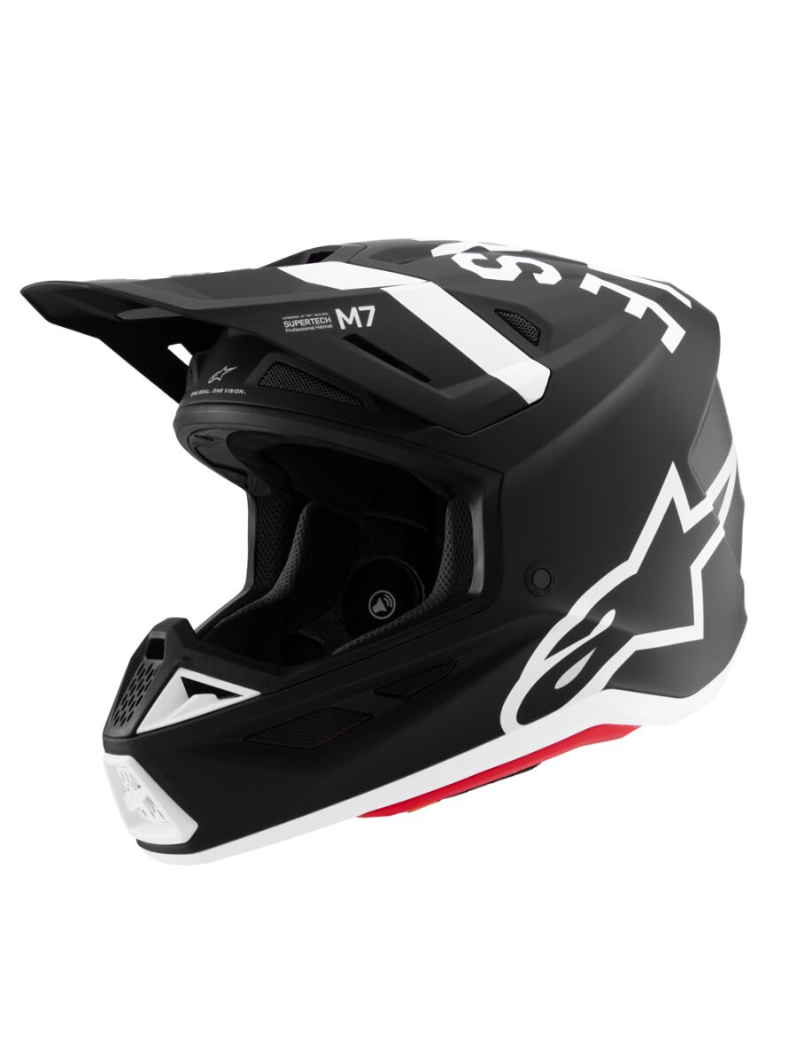 S-M7 Dasher Helmet — Black| White, M