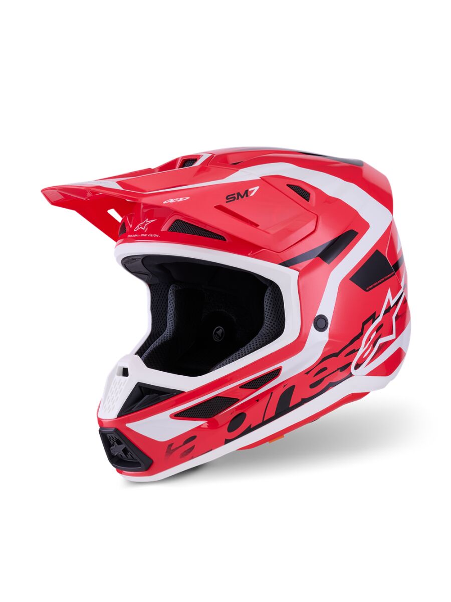 S-M7 Deed Helmet — Black| Red| White, 2XL