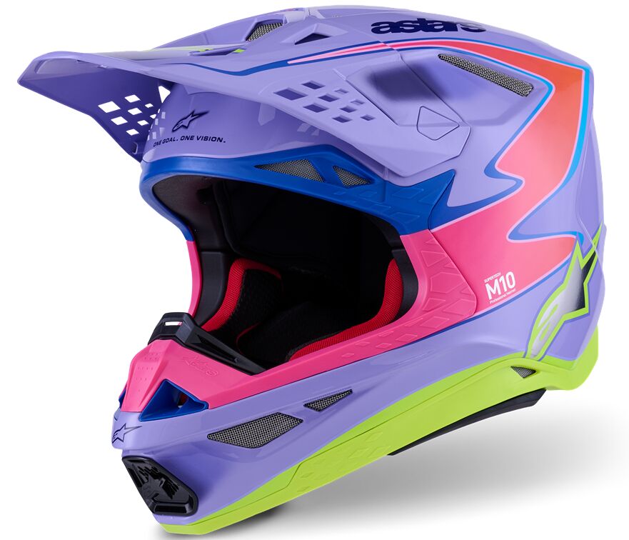 Supertech M10 Jett Lawrence R01 Helmet — 2XL, Fluorescent Yellow| Pink| Purple