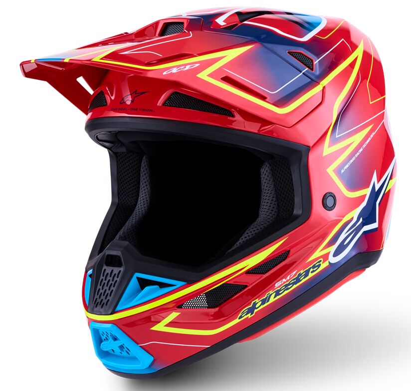 S-M7 Cast Helmet — Blue| Red| Yellow, XL
