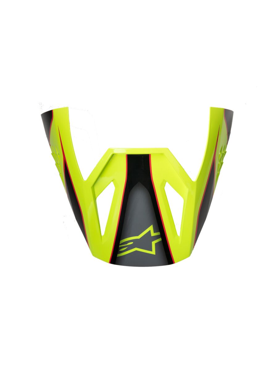 S-M3 Fray Helmet Visor — Black| Red| Yellow, One Size