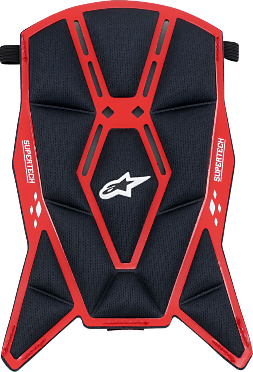 Supertech M10/M8 Helmet Top Pad — Black| Red
