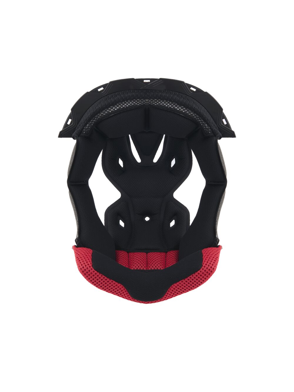 SM5 Helmet Crown Pad — Black| Red
