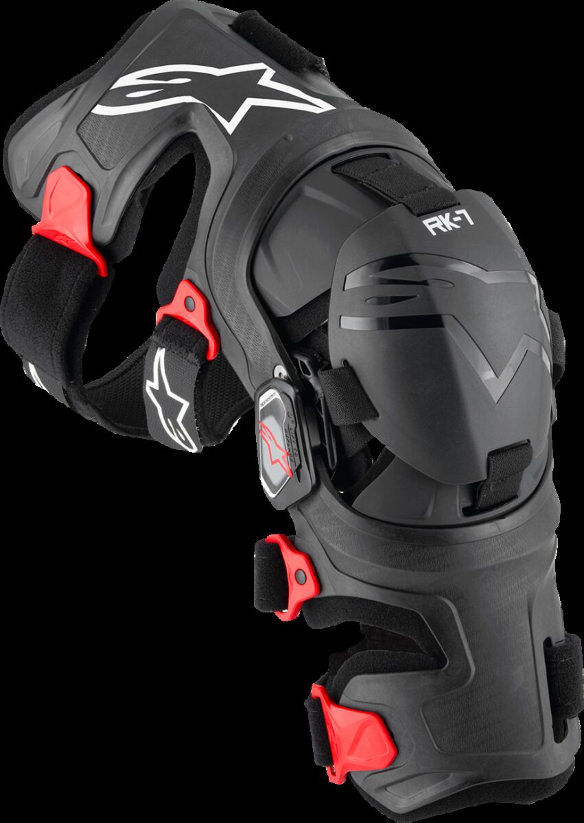 RK-7 Plasma Knee Braces — S, Black| Red