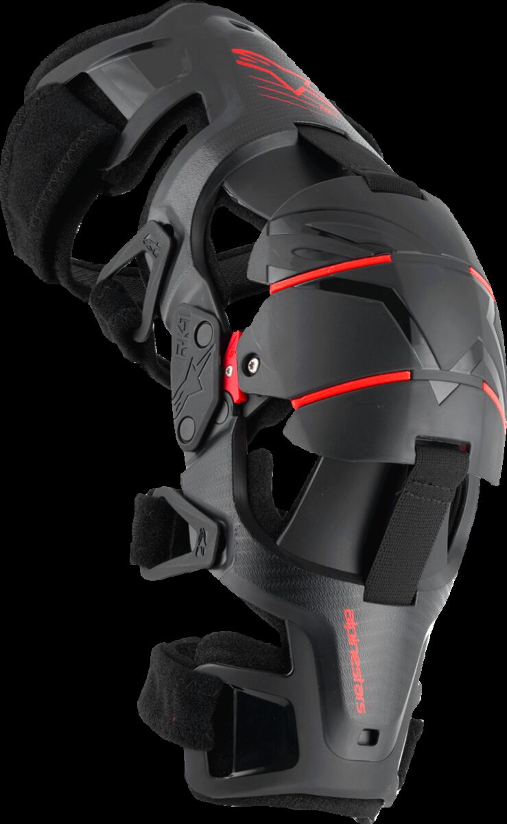 RK-1 Plasma Knee Braces — Black| Red, L/XL