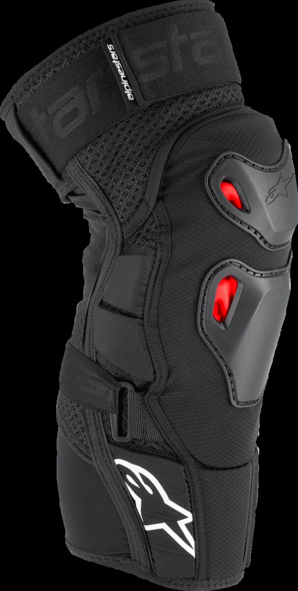 Bionic Pro Plasma Knee Protectors — Black| Red| White, L/XL