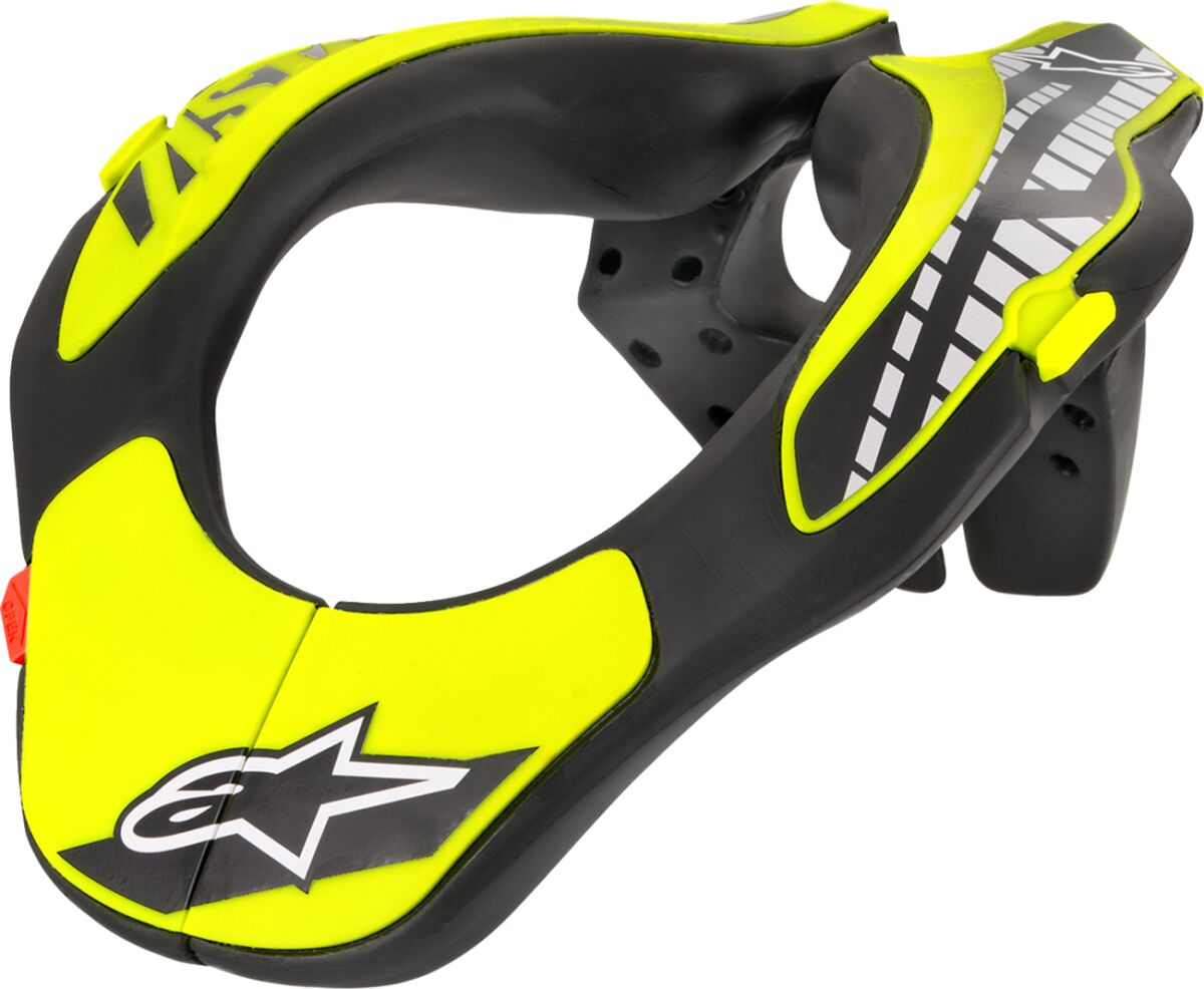 Youth Neck Support — Black| Fluorescent Yellow, One Size