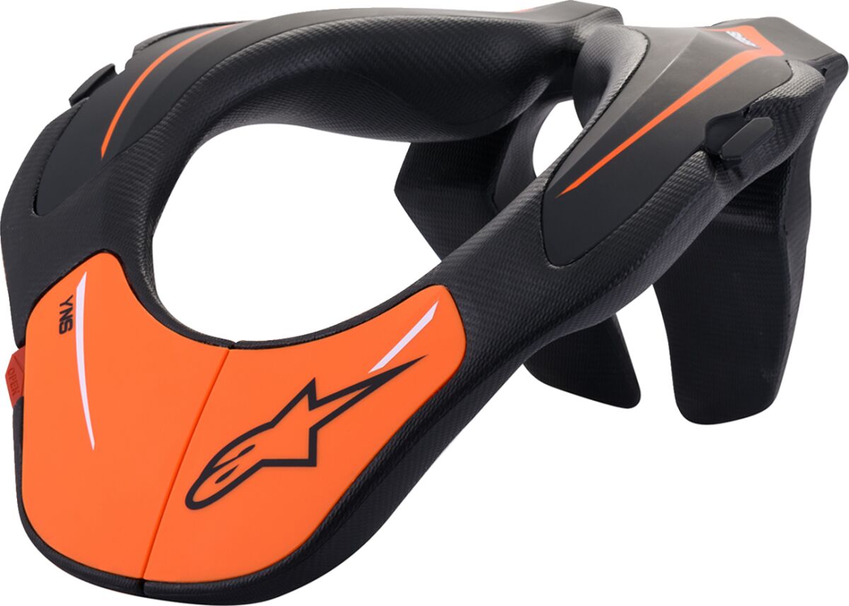 Youth Neck Support — One Size, Black| Orange