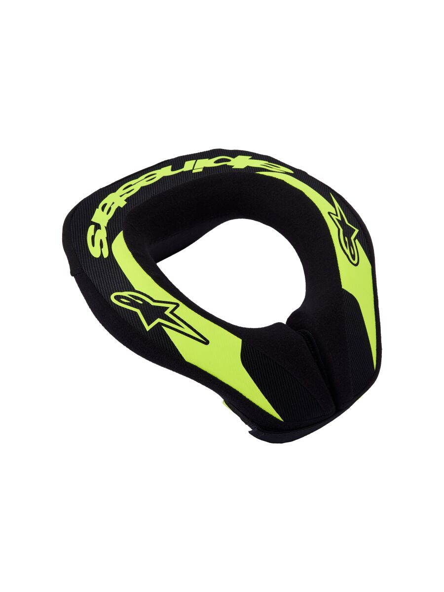 Youth Sequence Neckroll — Black| Fluorescent Yellow, L/XL