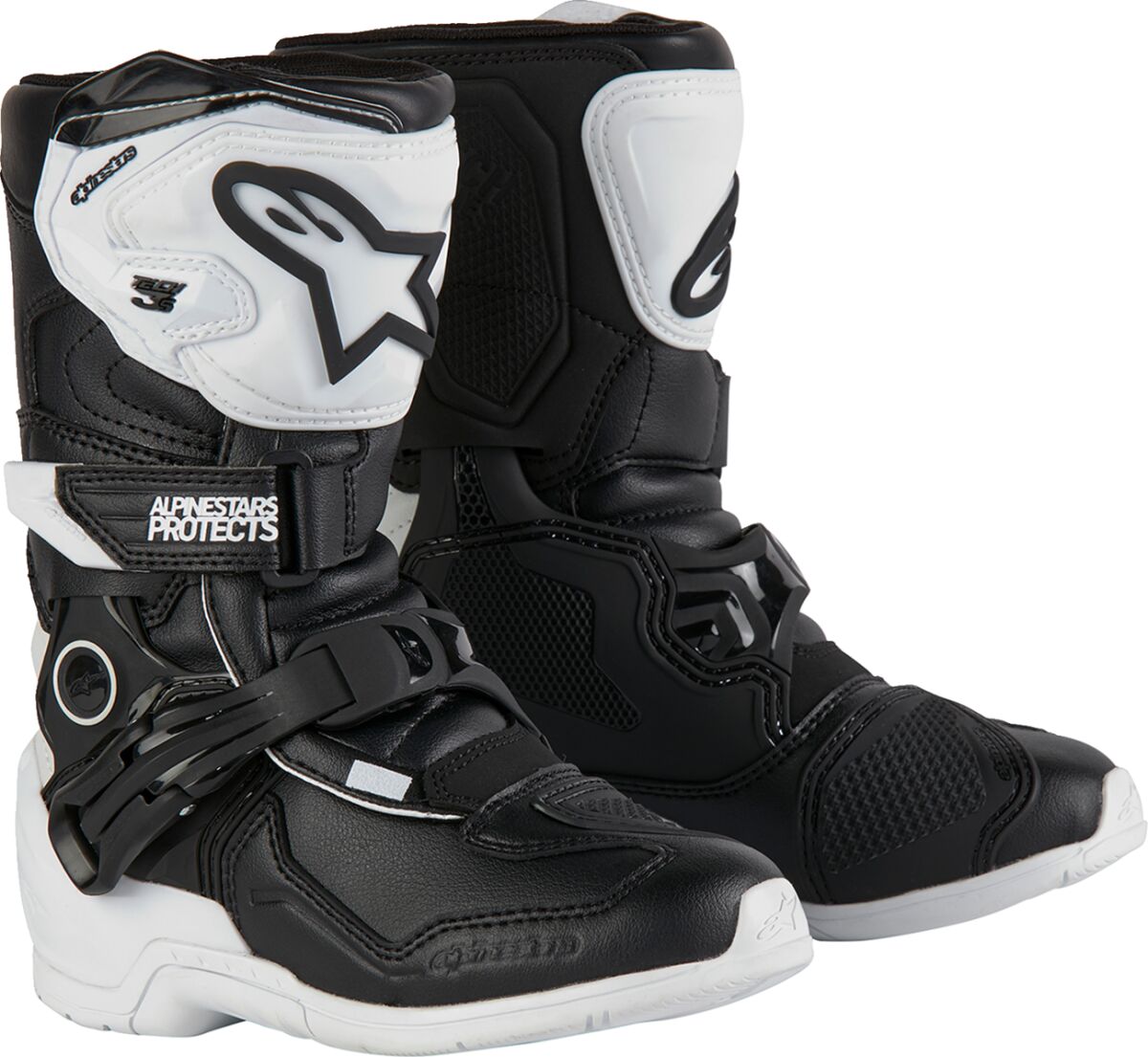 Kids Tech 3S Boots — Black| White