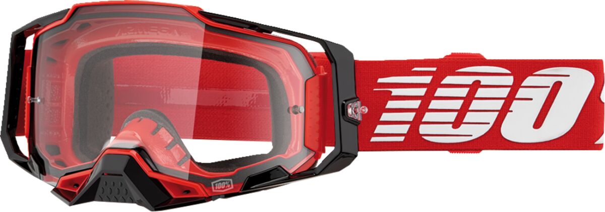 Armega Goggle — Black| Clear| Red| White, One Size