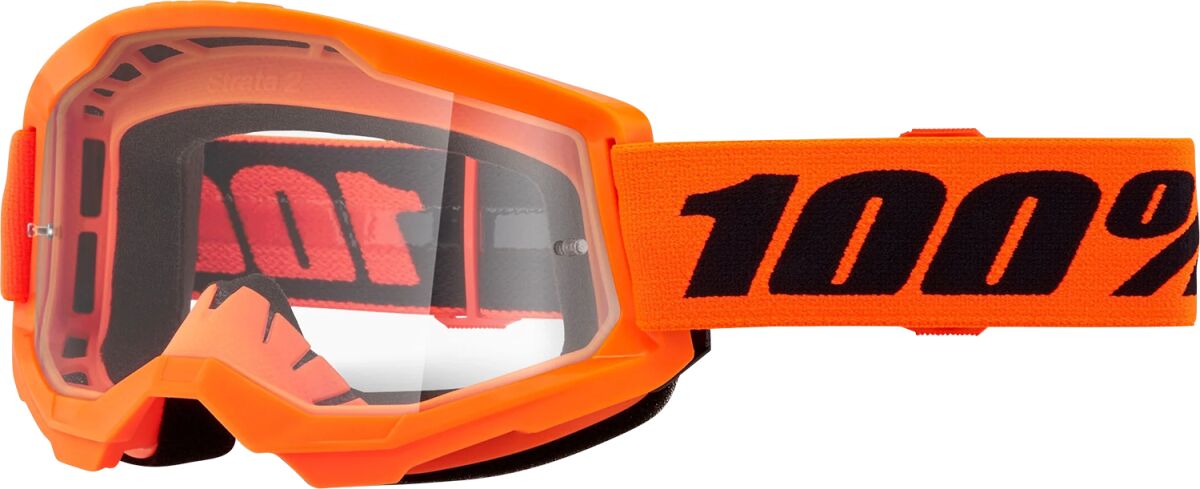 Strata 2 Goggle One Size, Black| Clear| Orange