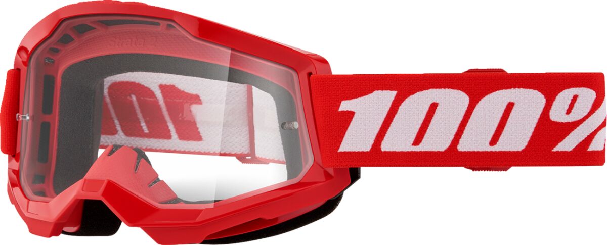 Strata 2 Goggle One Size, Clear| Red| White