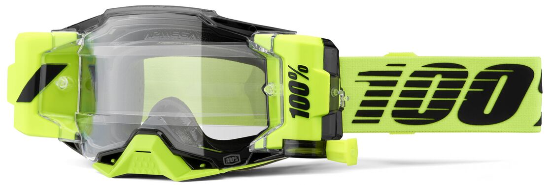 Armega Forecast Goggle — Black| Fluorescent Yellow| Yellow, One Size