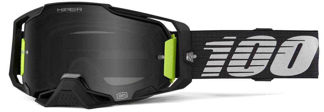 Armega HiPER® Goggle — Black| Fluorescent Green| White, One Size