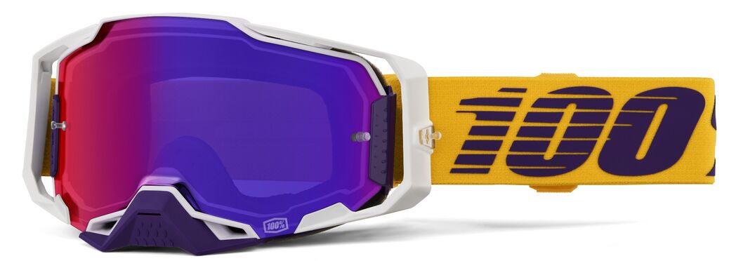 Armega Goggle — One Size, Dark Purple| White| Yellow
