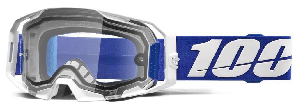 ARmatic Enduro Dual Pane Goggle — One Size, Blue| Clear| White
